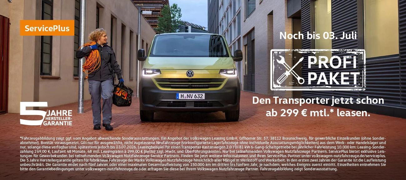 VW Transporter Profi Paket